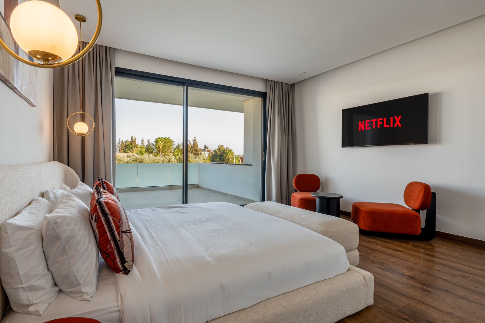 La suite corail et son balcon