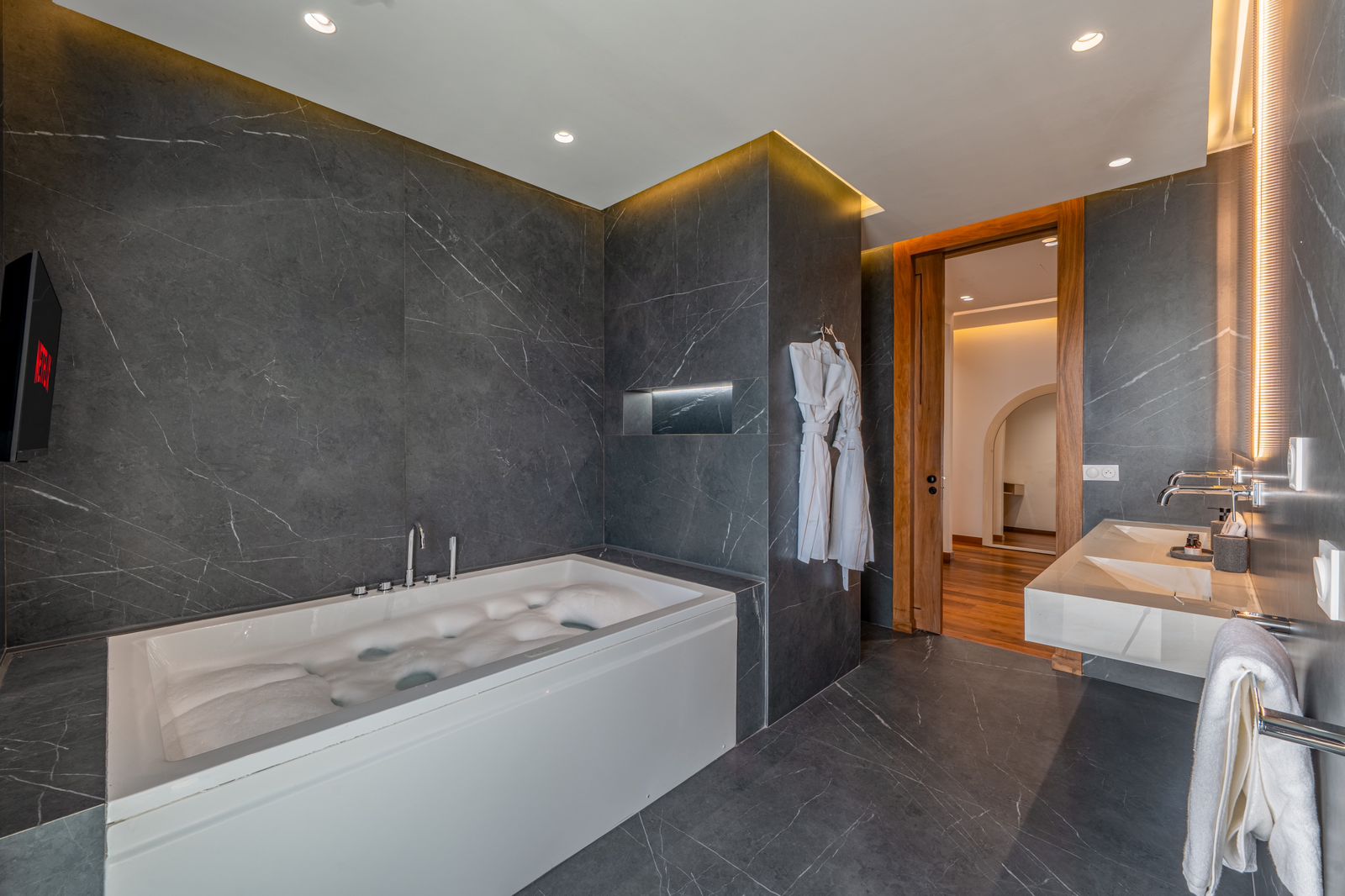 Une baignoire pour se détendre